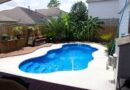 12′ x 26′ freeform Fiberglass pool